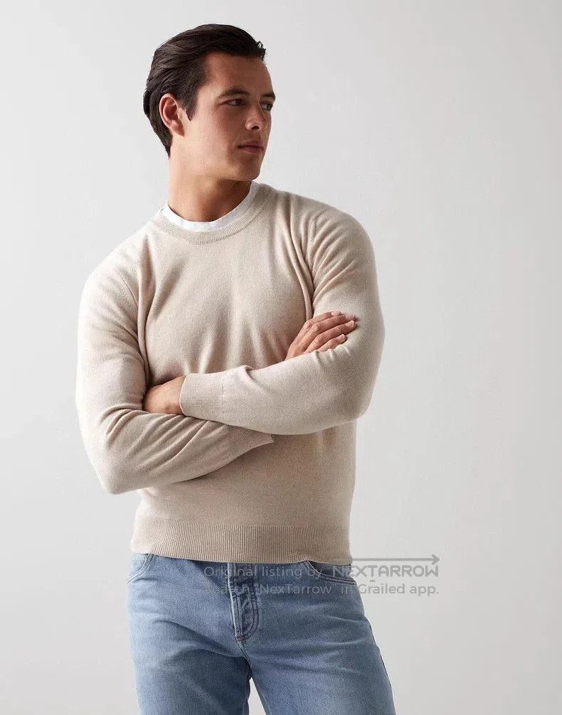 Brunello Cucinelli Brunello Cucinelli Cashmere Crewneck Sweater. Size US L / EU 52-54 / 3 - 2 Thumbnail