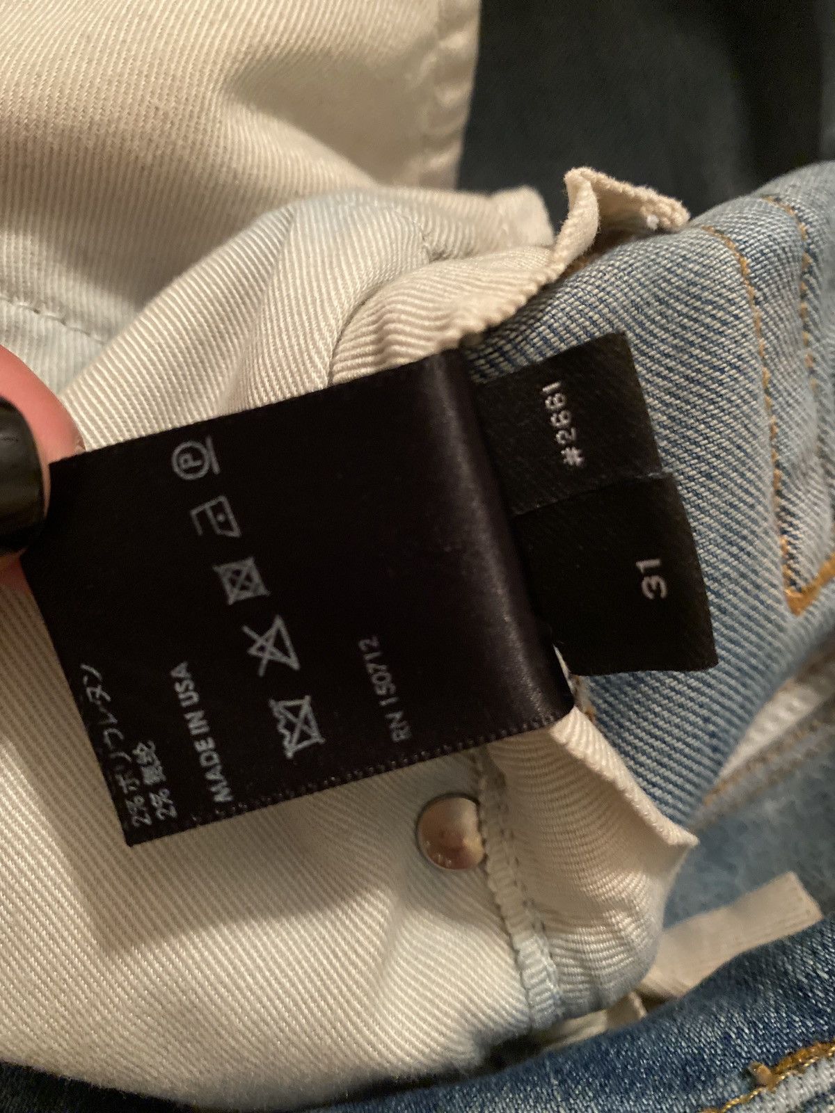 Amiri Amiri Jeans Old English Logo - Clay Indigo Size US 31 - 5 Thumbnail