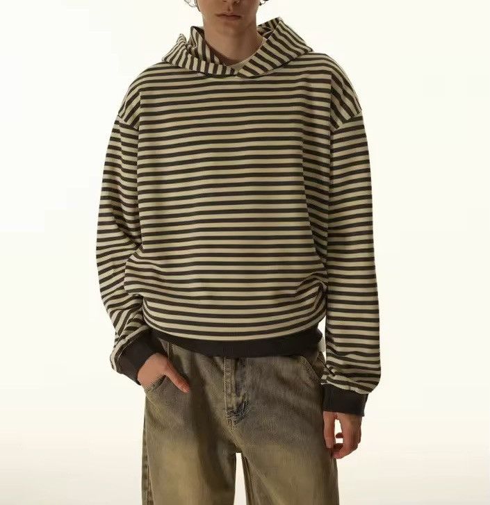 Other Striped Loose Streetwear Hoodie Casual Sweatshirt Size US XXL / EU 58 / 5 - 4 Thumbnail