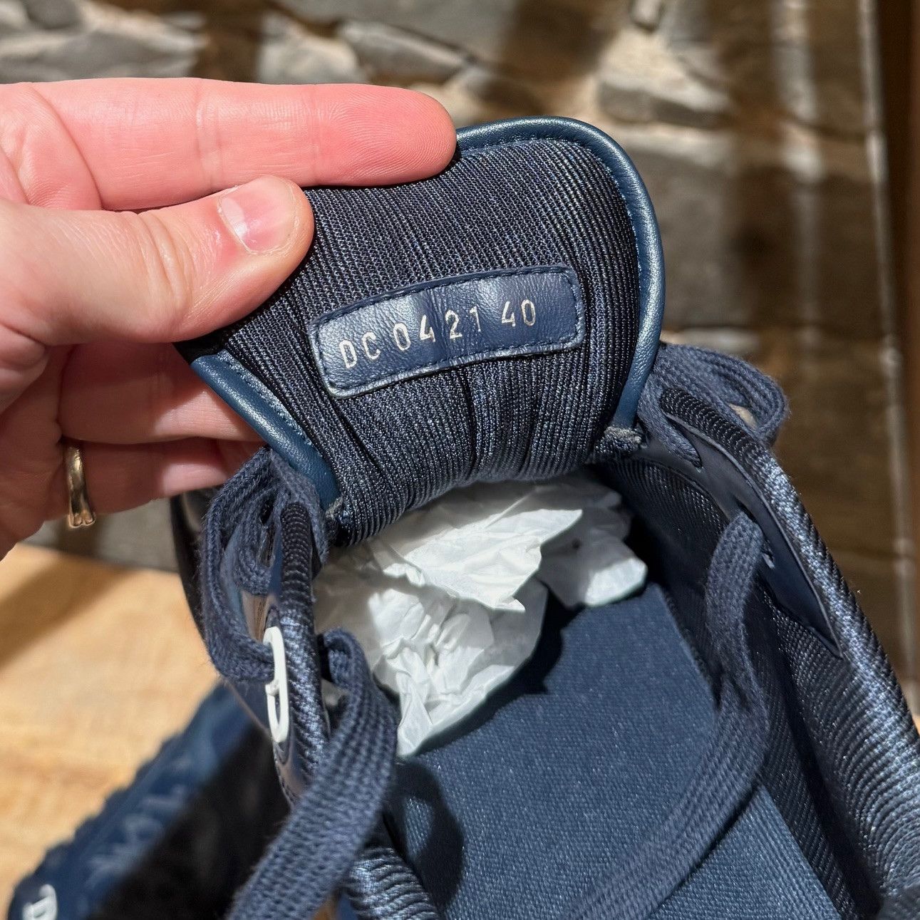 Dior Dior B27 Blue Galaxy Oblique Low-top Sneakers Size US 7 / EU 40 - 11 Thumbnail