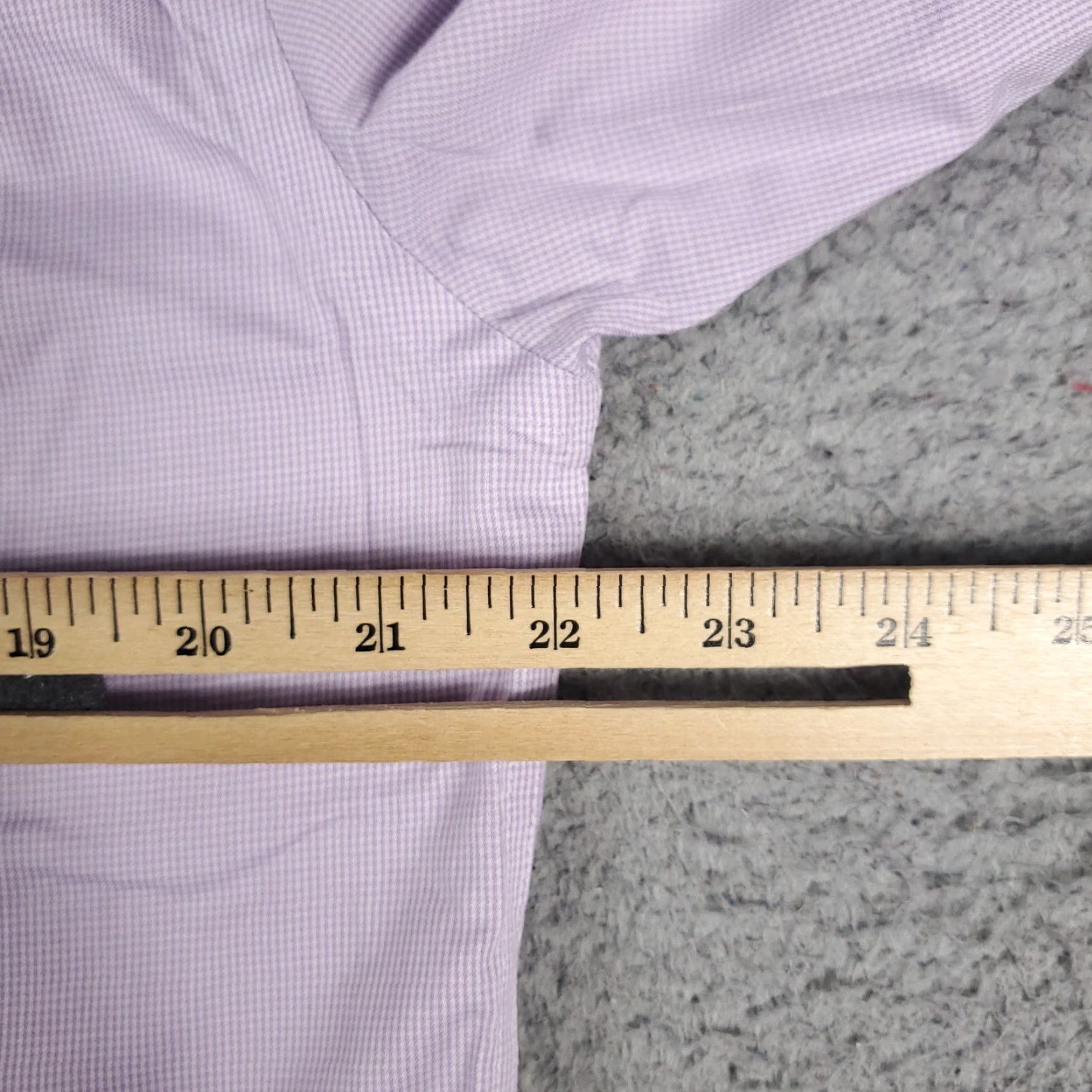 Tommy Hilfiger VINTAGE Tommy Hilfiger Shirt Mens 16 Purple Dress Shirt Long Sleeve Button Up Collared 100% Cotton Regular 16in Purple Mens Size 42R - 7 Thumbnail
