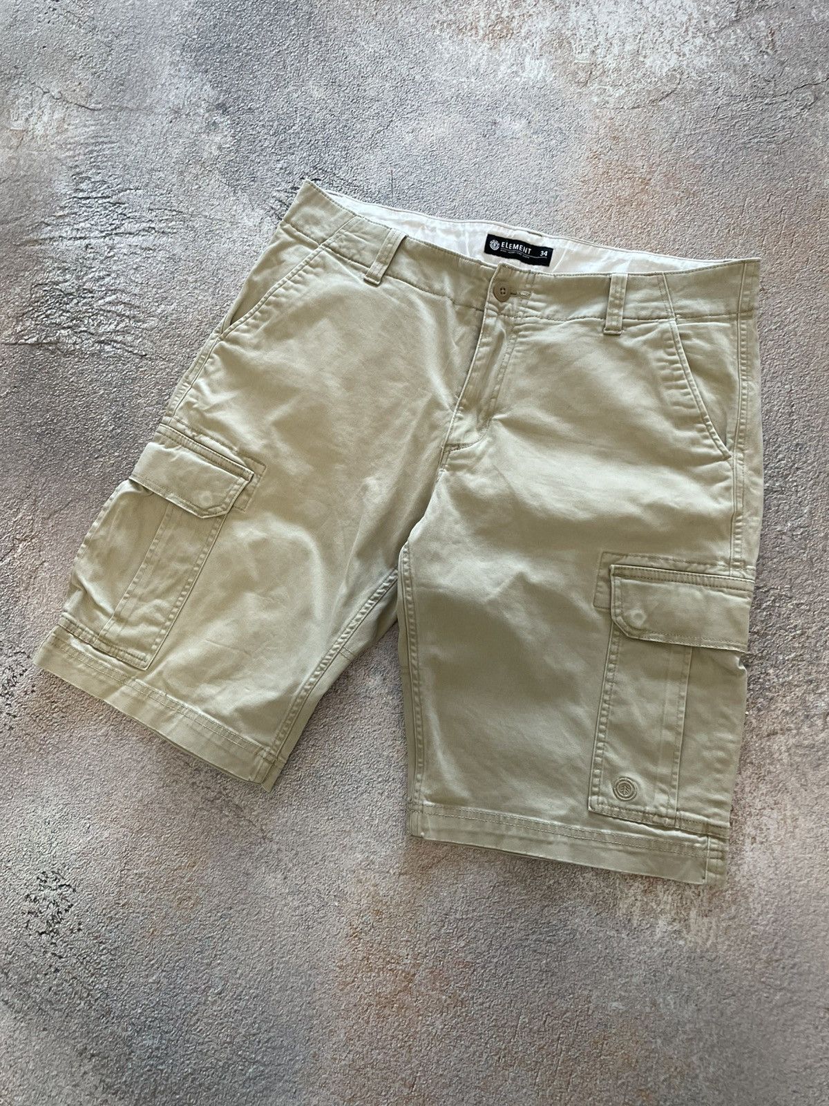 Element Vintage Element Heavy Cotton Cargo Shorts Size US 34 / EU 50 - 2 Thumbnail