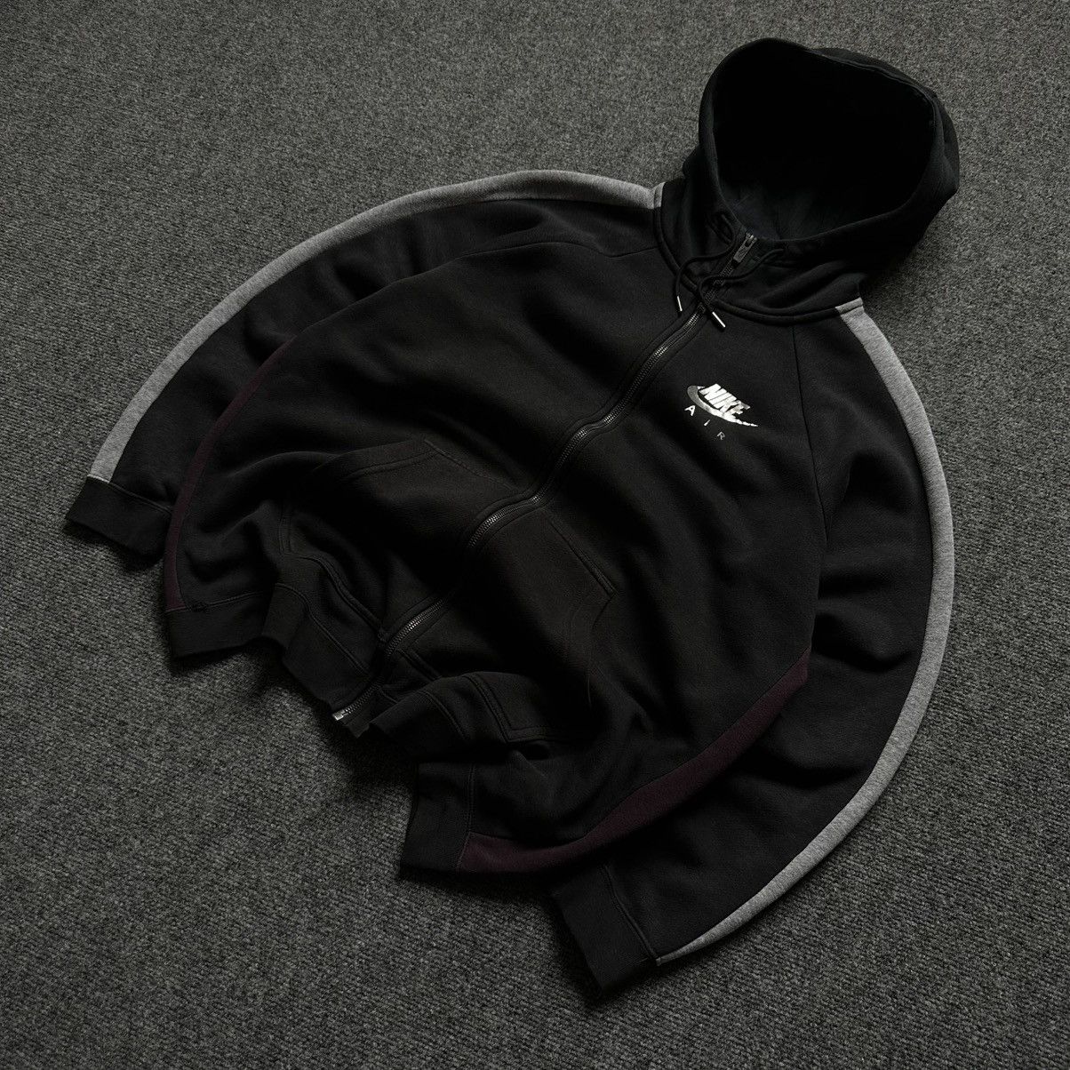Nike VTG Nike Air Zip Hoodie Size XL Distressed Lost Color Y2K Size US XL / EU 56 / 4 - 1 Thumbnail