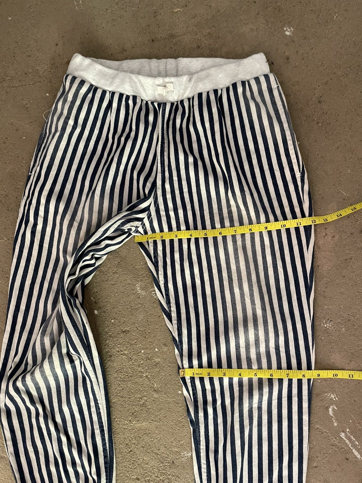 Issey Miyake Ne-net Striped Pants Indigo Size US 29 - 9 Thumbnail