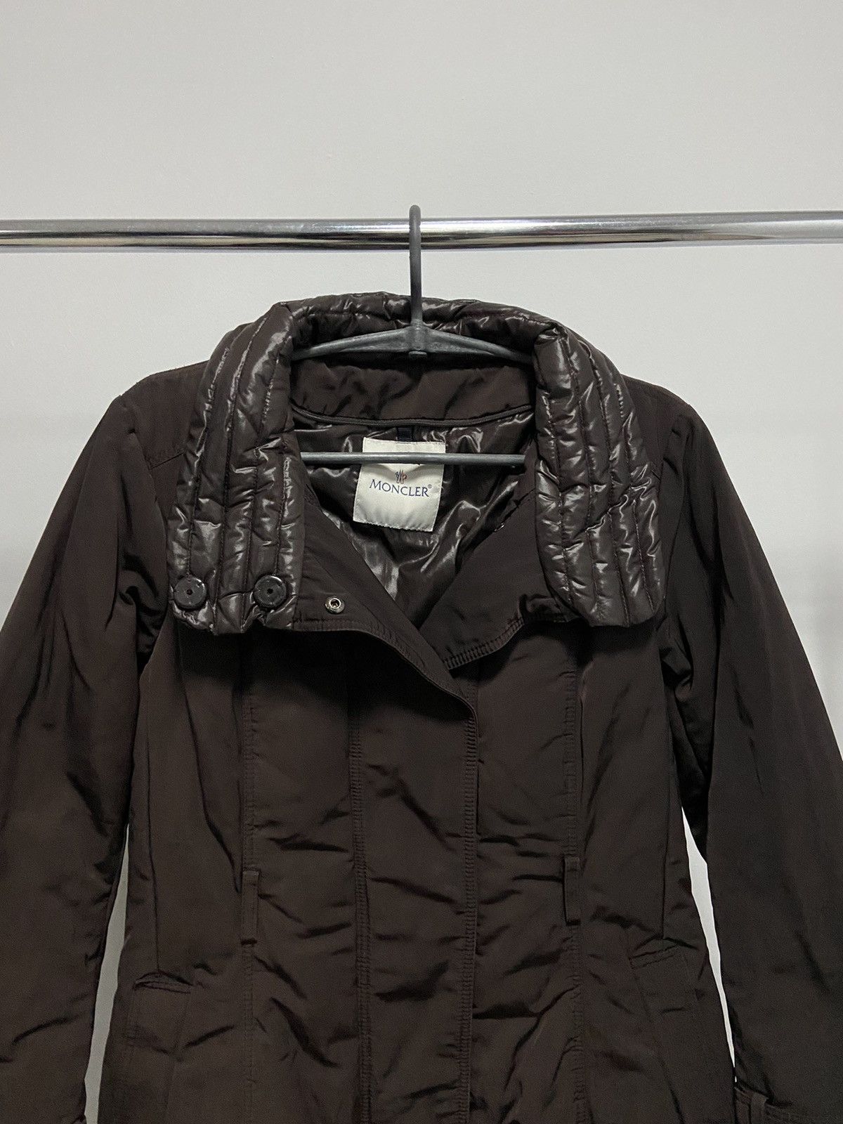 Moncler × Vintage Moncler down Jacket Vintage puffer luxury brown Size S / US 4 / IT 40 - 2 Thumbnail