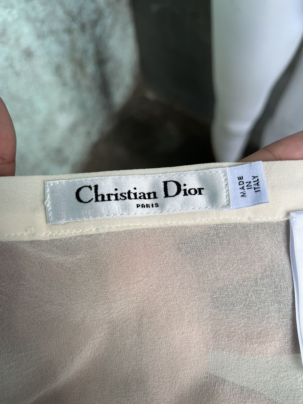 Dior Silk Maxi Skirt Size 27" / US 4 / IT 40 - 8 Thumbnail