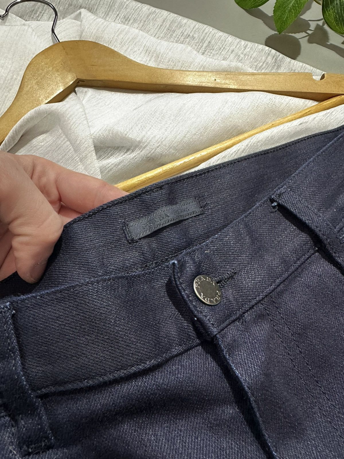 Prada Denim Jeans Prada Milano Dark Indigo Blue Navy Indigo Size US 34 / EU 50 - 13 Thumbnail