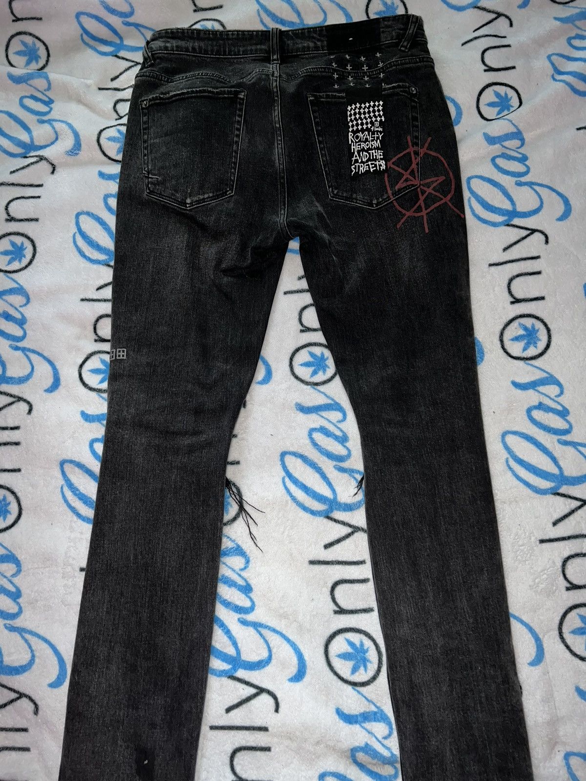 Ksubi Grey Black Washed Ksubi “Still Here” Jeans Size US 33 - 2 Thumbnail