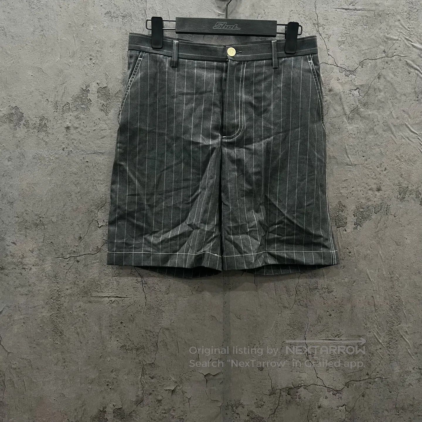 Versace Versace Wool Striped Shorts| Size US 28 / EU 44 - 1 Thumbnail