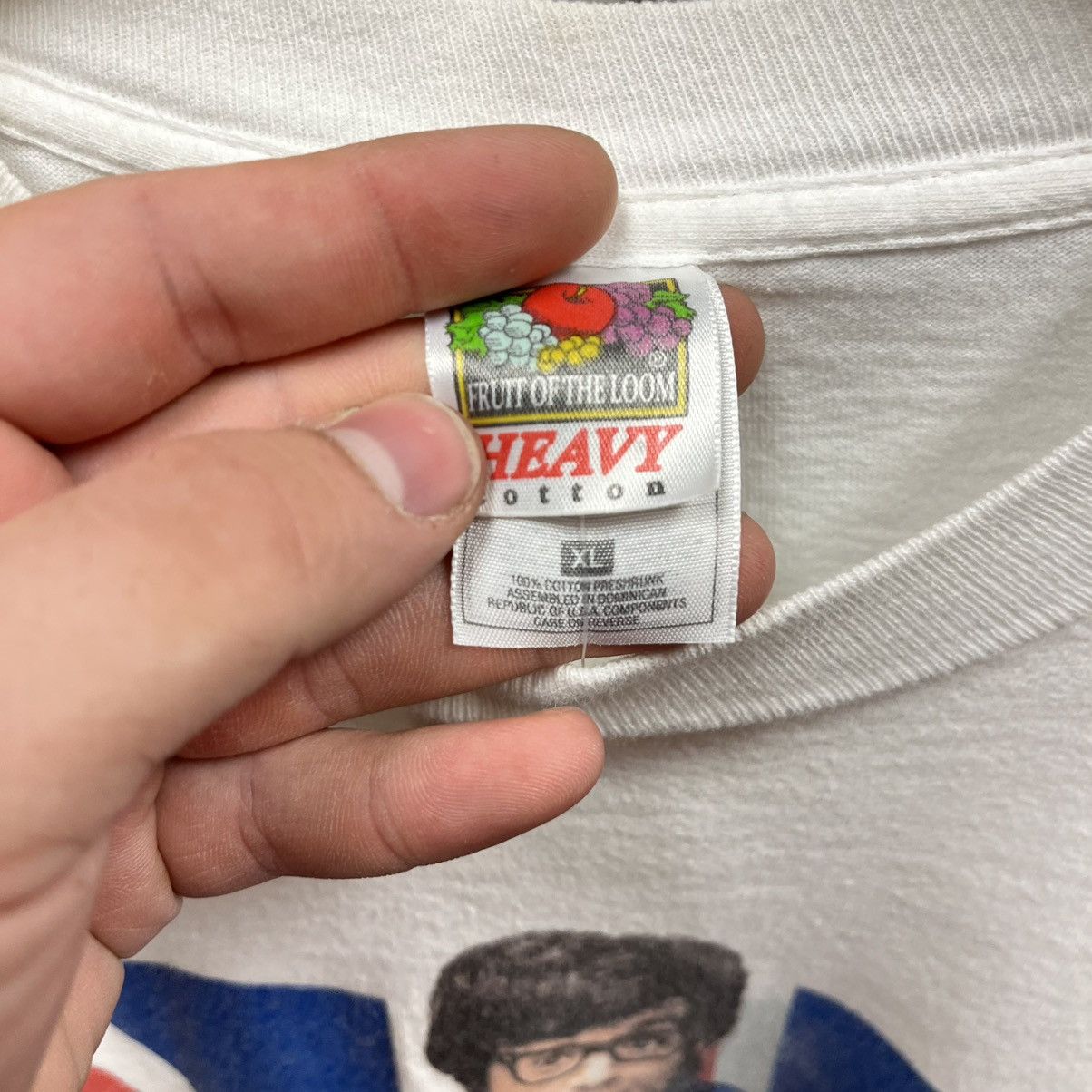 Fruit Of The Loom Vintage 1998 Austin Powers Promo Union Jack British Flag Tee Size US XL / EU 56 / 4 - 3 Thumbnail