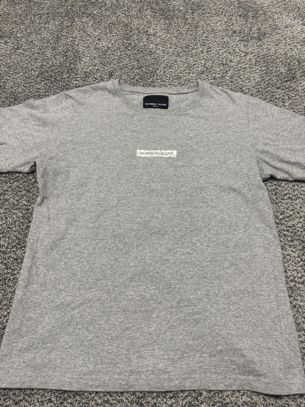 Number (N)ine Number Nine grey short sleeve box logo Size US M / EU 48-50 / 2 - 1 Thumbnail