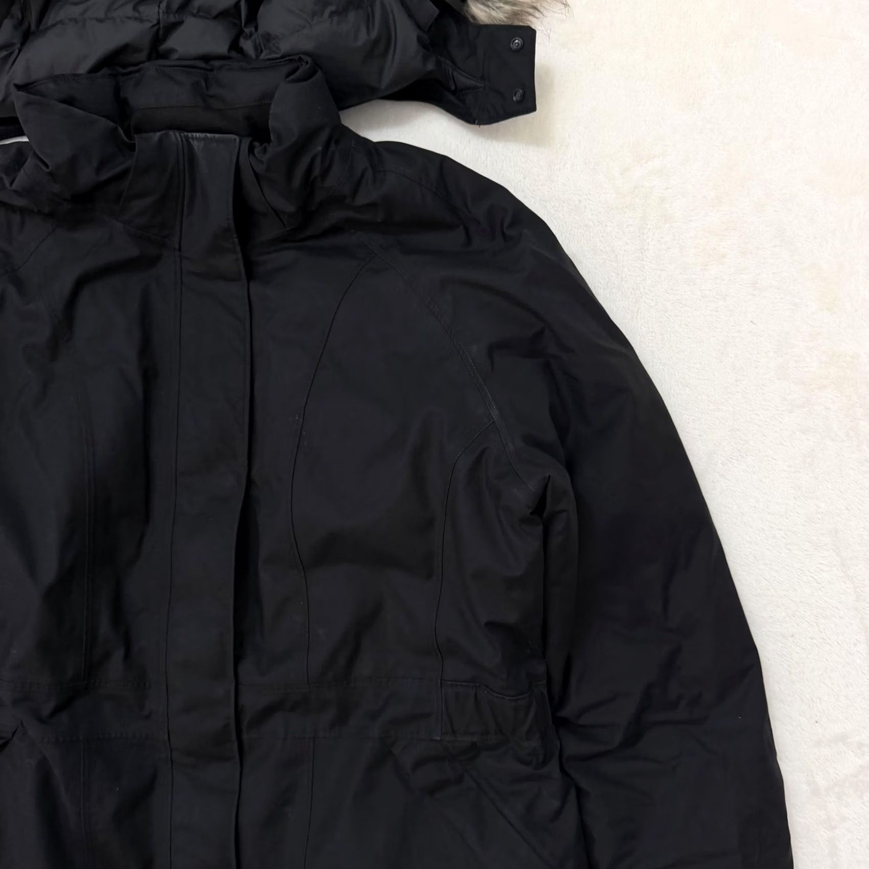 The North Face The North Face Coat Womens XL Black Insulated Hooded Full Zip Fur Trim Long Jacket Size XL / US 12-14 / IT 48-50 - 3 Thumbnail