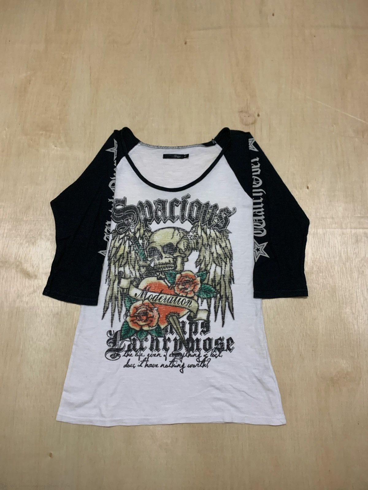 If Six Was Nine × Japanese Brand × Le Grande Bleu (L.G.B.) Vintage Y2k Skull Spacious Longsleeve Punk style Size M / US 6-8 / IT 42-44 - 1 Thumbnail