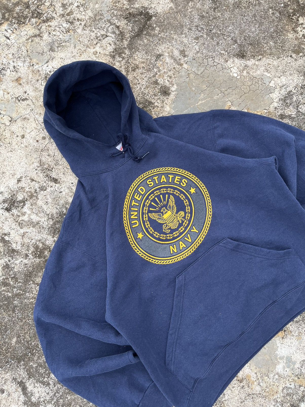 Vintage Vintage us navy military hoodie Size US L / EU 52-54 / 3 - 4 Thumbnail