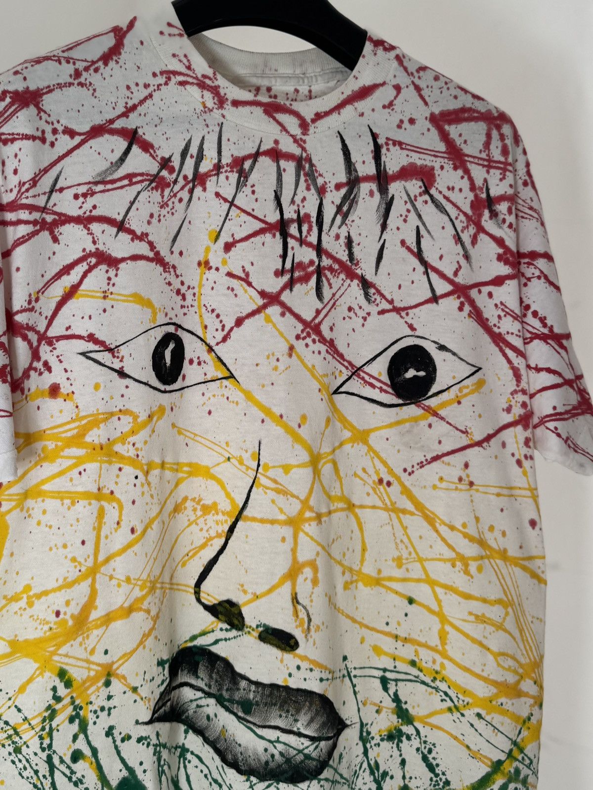 Art Comes First Vintage 90s Single Stitching Art Kisses Lips Tee Size US L / EU 52-54 / 3 - 3 Thumbnail
