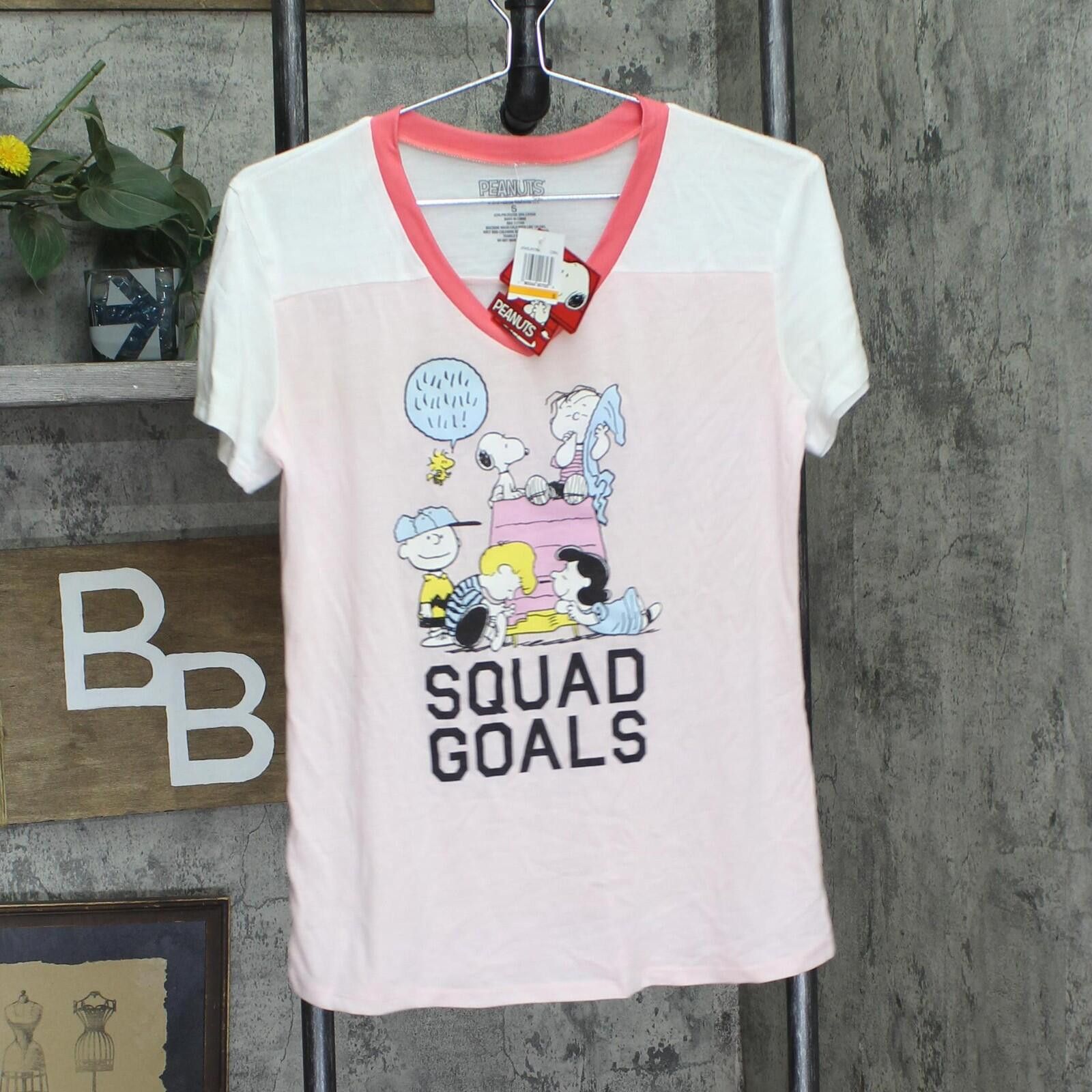 Peanuts Nwt Peanuts Graphic Tee Coral / Ivory / Neon Coral Pink S Size S / US 4 / IT 40 - 1 Thumbnail