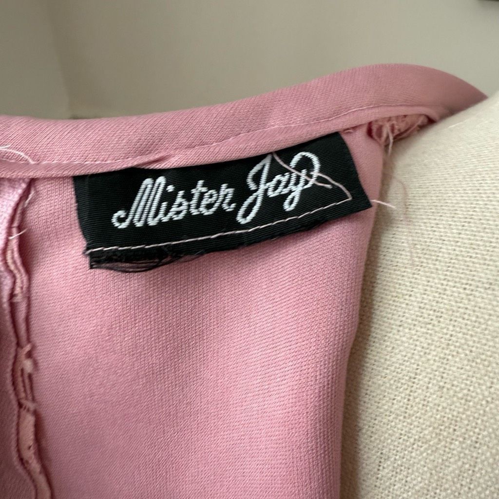 Vintage Vintage 70s Mister Jay Pink 2pc Dress and Vest S M Size M / US 6-8 / IT 42-44 - 11 Thumbnail