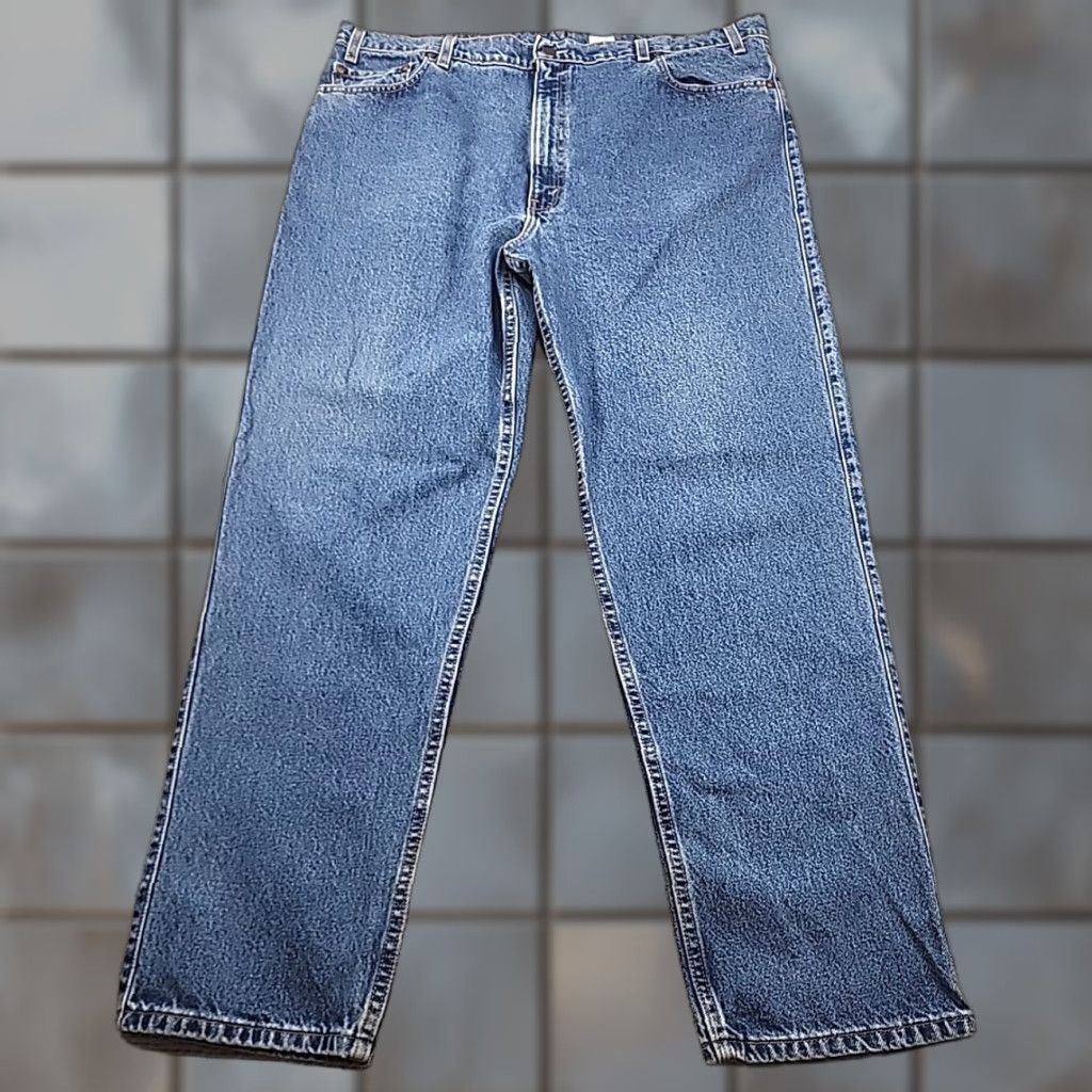 Levi's VINTAGE Levi's Jeans Rockabilly 1998 540 Relaxed Fit Mens 42x32 Blue 5-Pocket Denim Machine Washable Brown Tab 90s Retro Mens Size US 32 / EU 48 - 1 Thumbnail