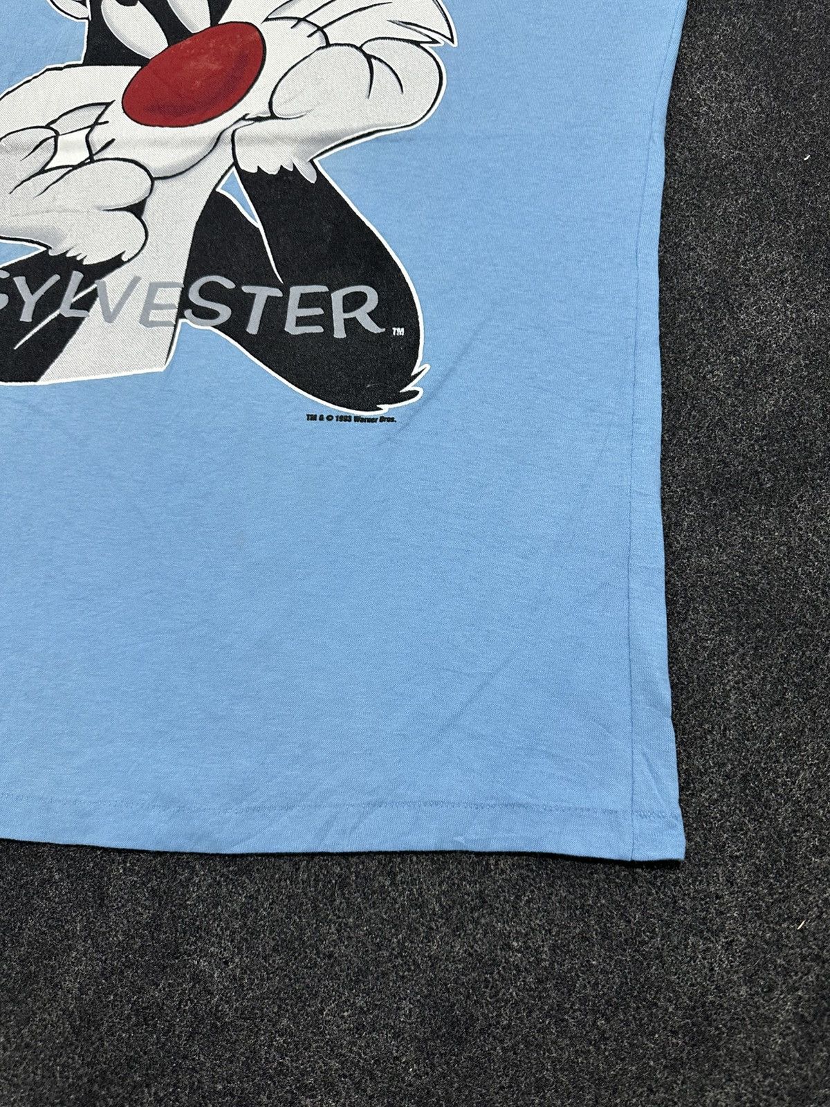 Warner Bros Vintage 90s Deadstock Looney Tunes Sylvester Cat T-Shirt Size US L / EU 52-54 / 3 - 6 Thumbnail