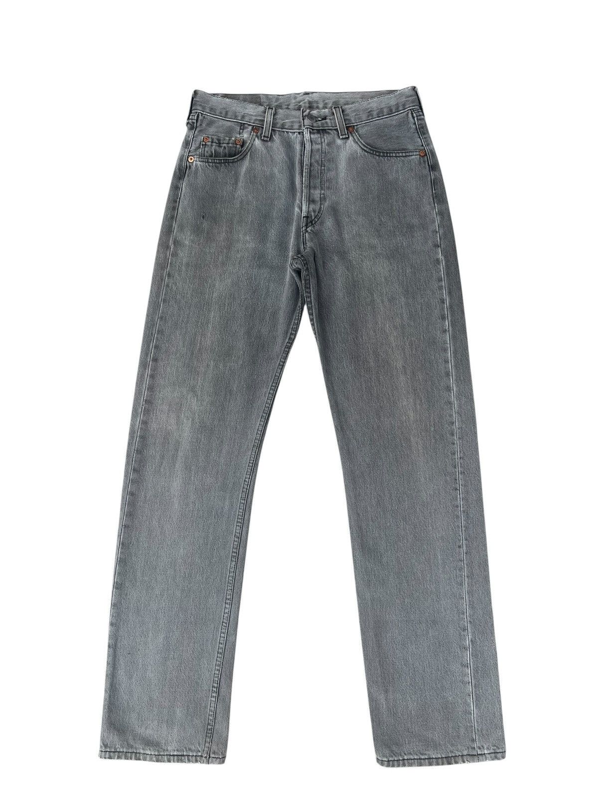Levi's Vintage 1994 Levi’s 501 Made in Uk Faded Black Denim Jeans Size US 30 / EU 46 - 1 Thumbnail