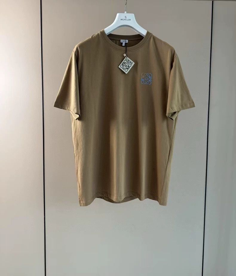 Loewe LOEWE Double color logo embroidery round neck short sleeve Size L / US 10 / IT 46 - 1 Thumbnail