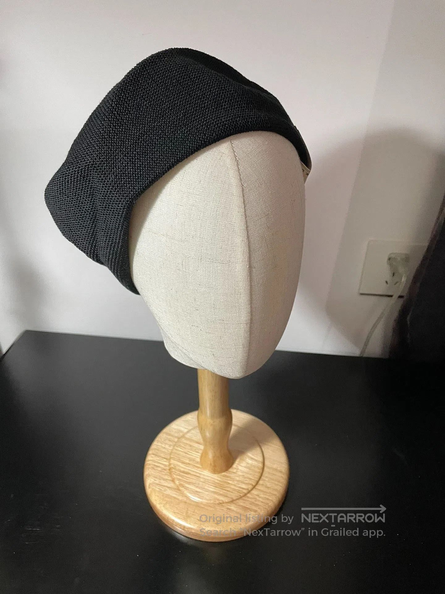 THE H.W.DOG&CO. H.W.Dog Summer Beret Black. Size ONE SIZE - 2 Thumbnail