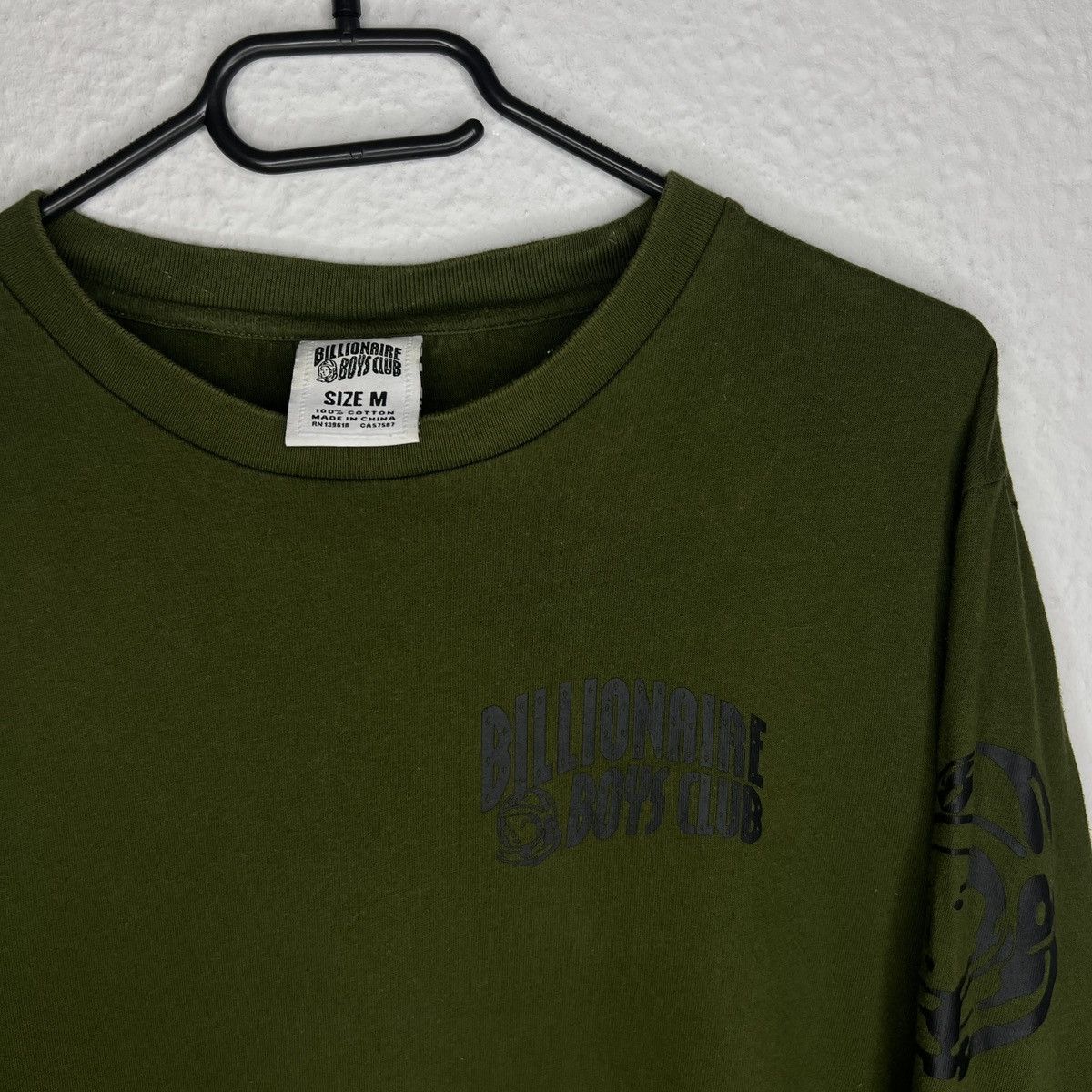 Billionaire Boys Club × Japanese Brand Billionaire Boys Club Longsleeve Green Logo Black Drill Y2K Size US M / EU 48-50 / 2 - 4 Thumbnail