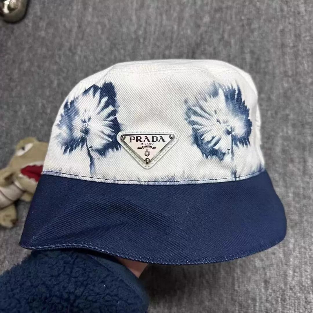 Prada Prada tie-dye triangle logo fisherman hat M NWT 999 Size ONE SIZE - 1 Thumbnail