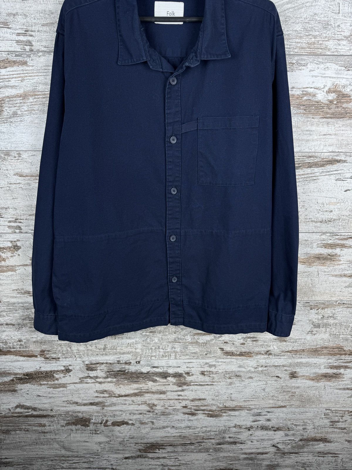 Folk Mens Vintage Folk pocket Shirts button up jacket overshirt Size US M / EU 48-50 / 2 - 3 Thumbnail