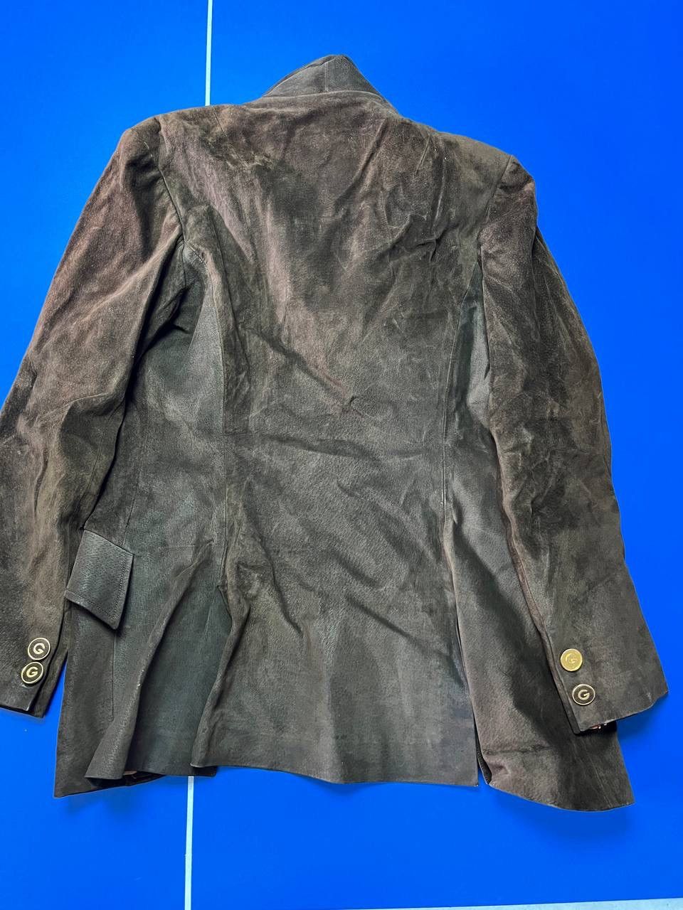 Gucci Vintage GUCCI Leather Jacket Blazer Brown IT 44 Womens 80s Size M / US 6-8 / IT 42-44 - 18 Thumbnail