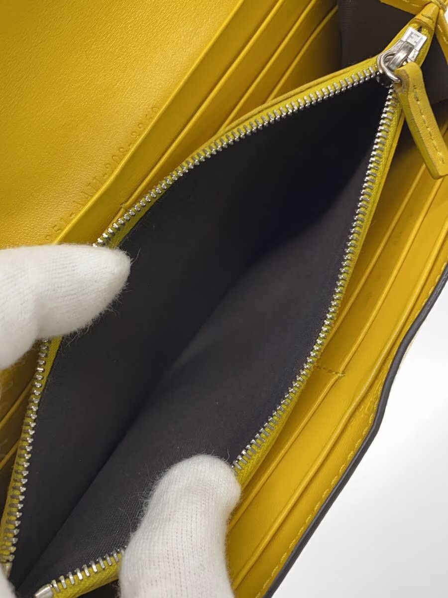 Fendi Fendi Leather Long Wallet Yellow Size ONE SIZE - 5 Thumbnail