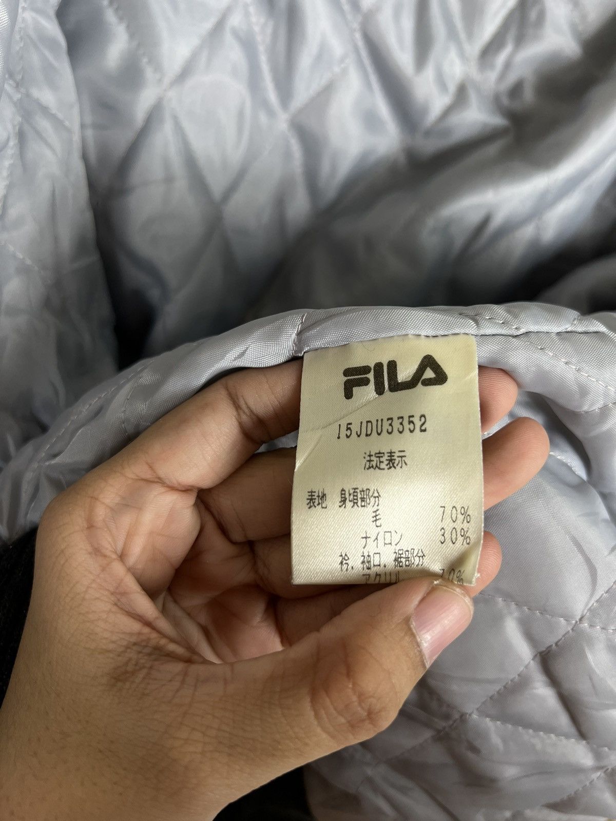 Fila 🔥 VINTAGE FILA STADIUM VARSITY BOMBER JACKET Size US L / EU 52-54 / 3 - 17 Thumbnail