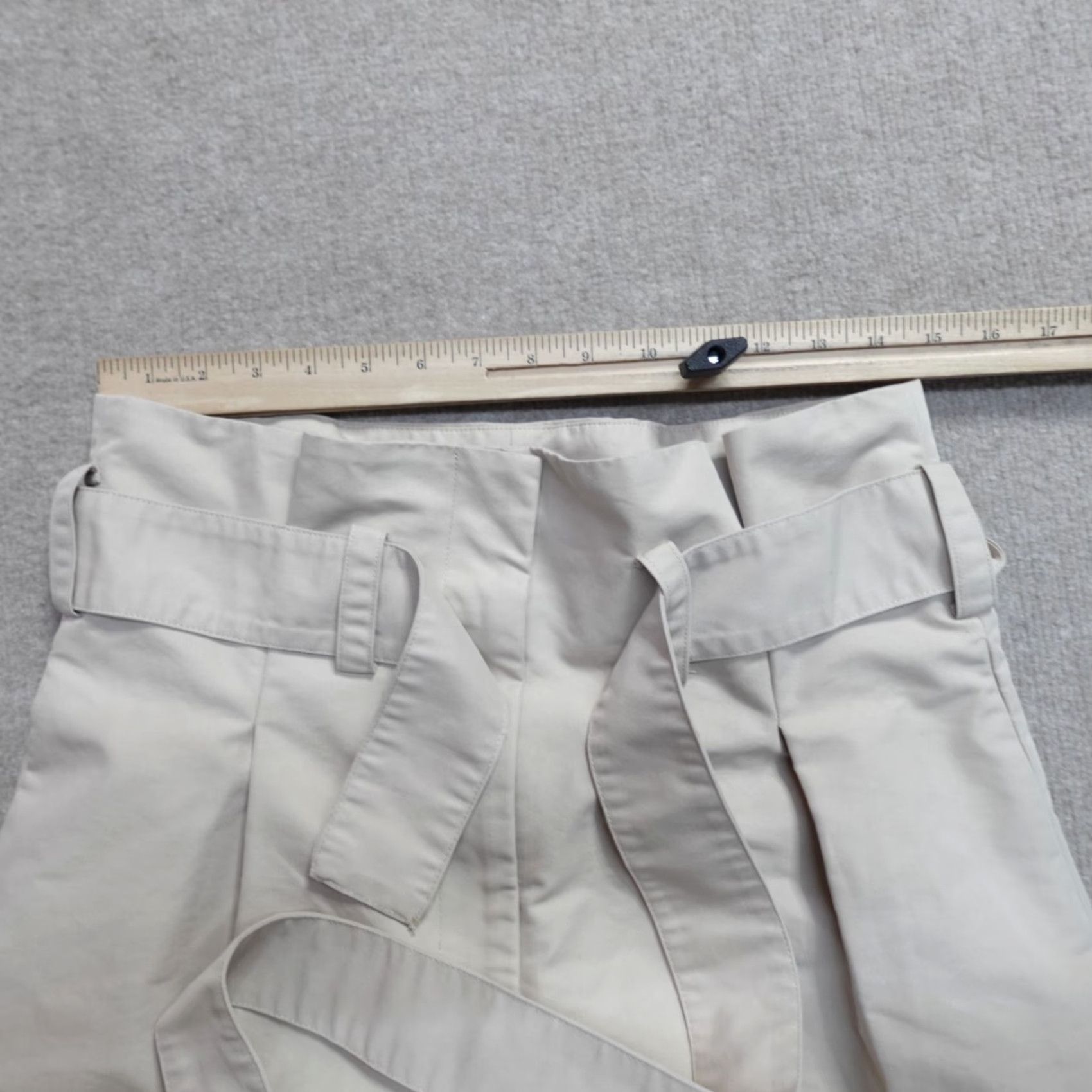 Vintage Caara Womens Pants XL Beige Wide Leg High Rise Belted NEW Size 40" / US 18 - 6 Thumbnail
