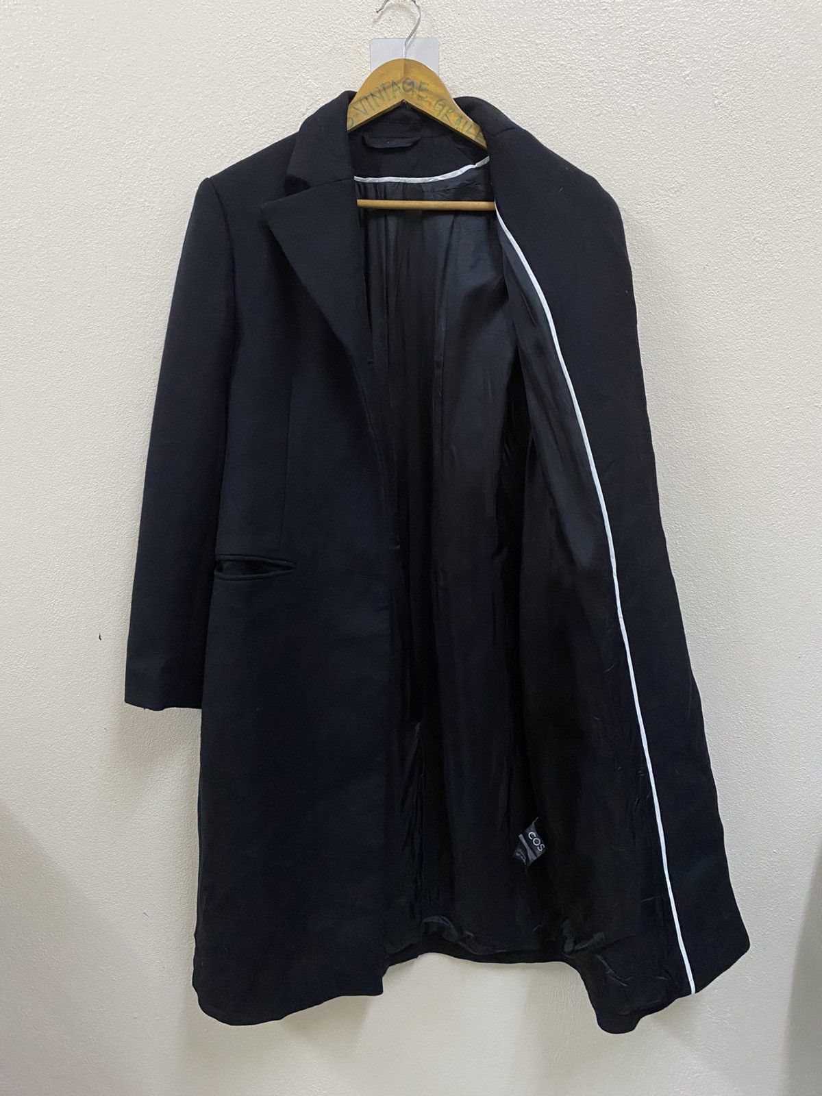 Cos Cos Black Wool Coat Jacket Size XS / US 0-2 / IT 36-38 - 1 Thumbnail