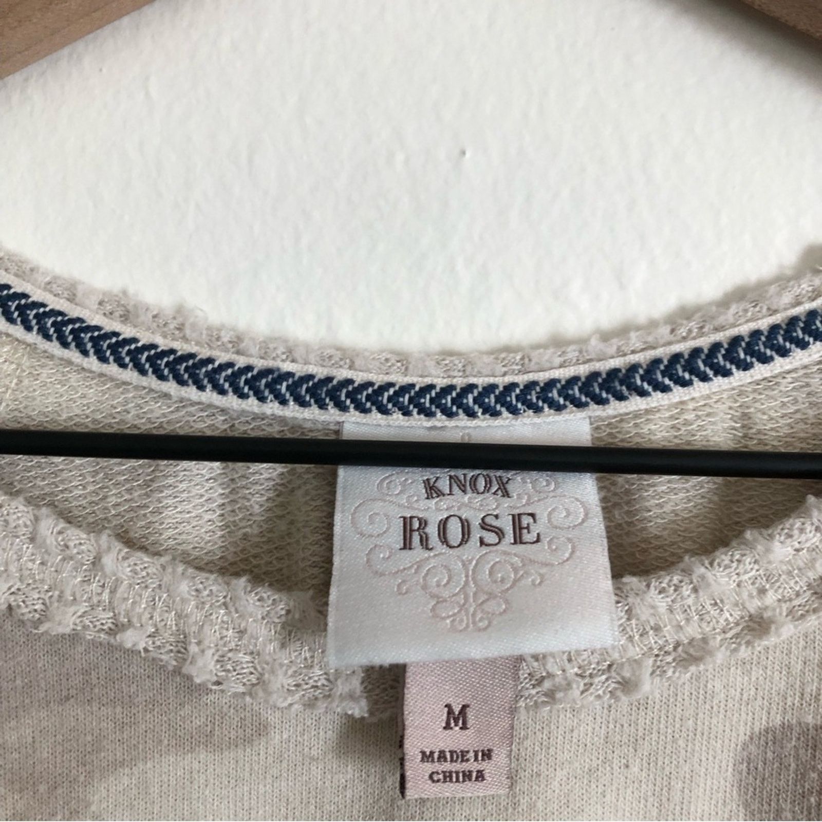 Other Knox Rose Beige Cream Camouflage Camo Sweatshirt Sweater Top Size M / US 6-8 / IT 42-44 - 5 Thumbnail