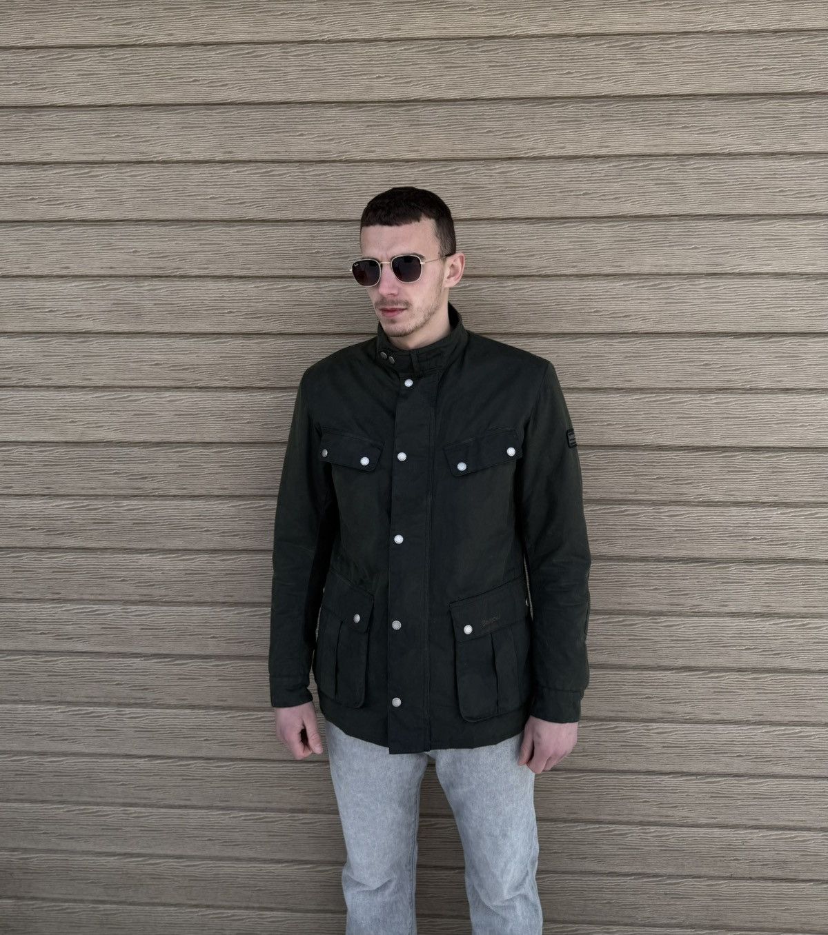 Barbour Barbour International Duke Waxed Jacket Men M MWX0337 Biker Size US M / EU 48-50 / 2 - 1 Thumbnail