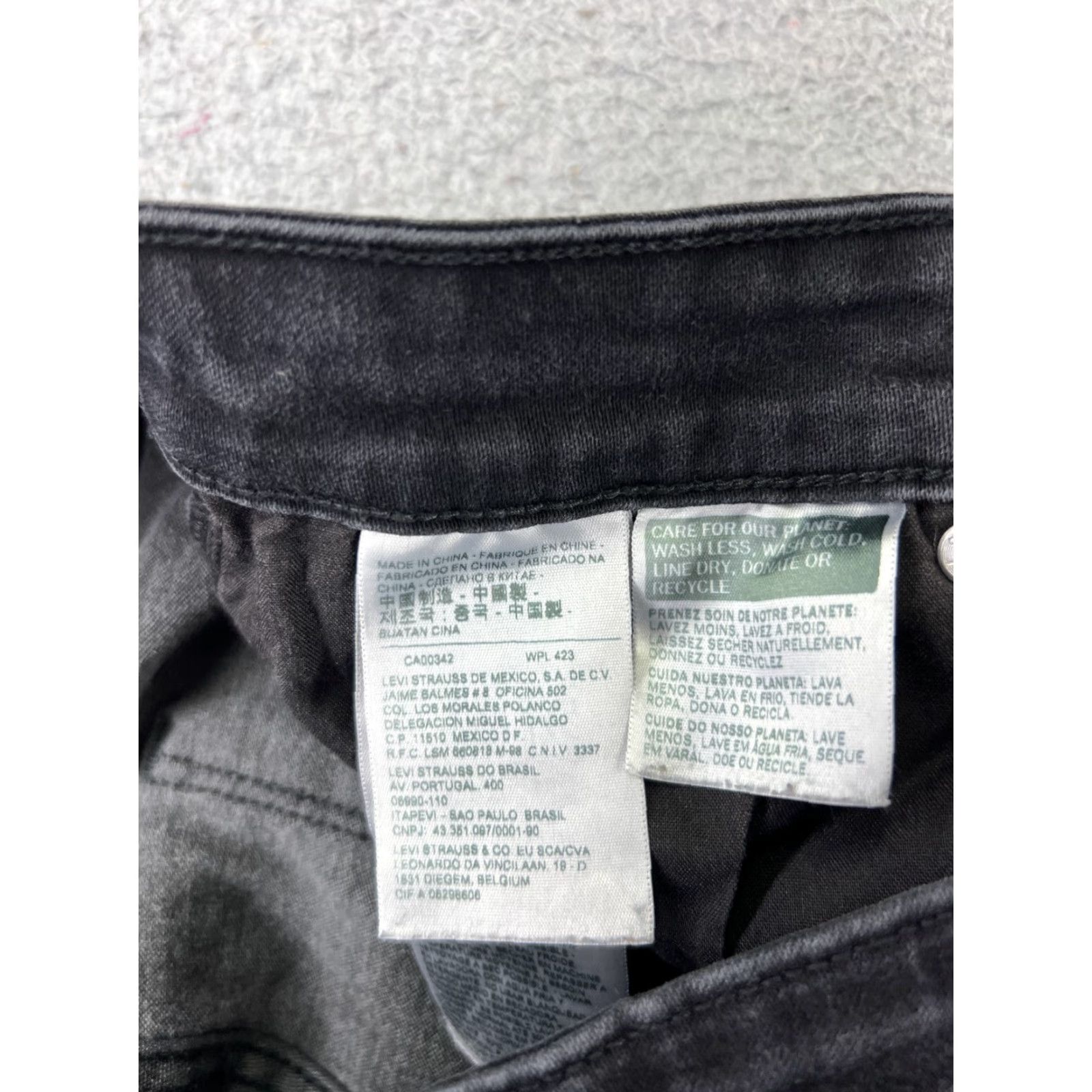 Levi's Levi's Jeans Women Black Denim Mid Skinny 29x28 Cotton Blend 10 Regular Size 32" / US 10 / IT 46 - 7 Thumbnail