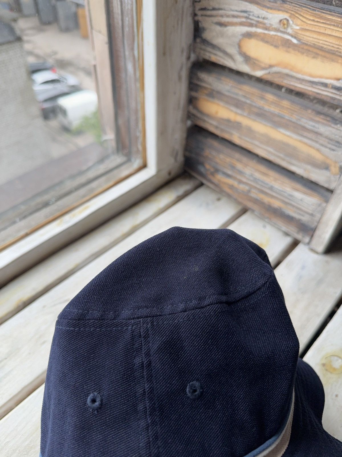 O'Neill × Vintage 00s Y2K O’Neill Surf Bucket Hat Navy Beige Logo Vintage Size ONE SIZE - 4 Thumbnail