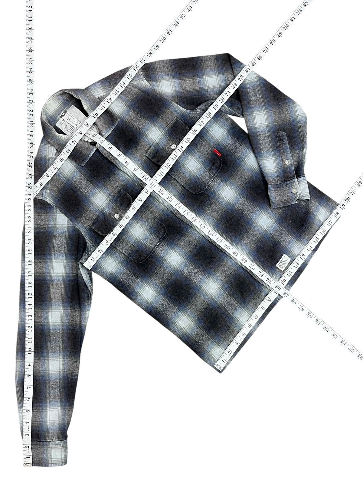 Neighborhood × Wtaps WTAPS Shadow Plaid Flannel Shirt Made Japan Archive Workwear Size US XS / EU 42 / 0 - 10 Thumbnail