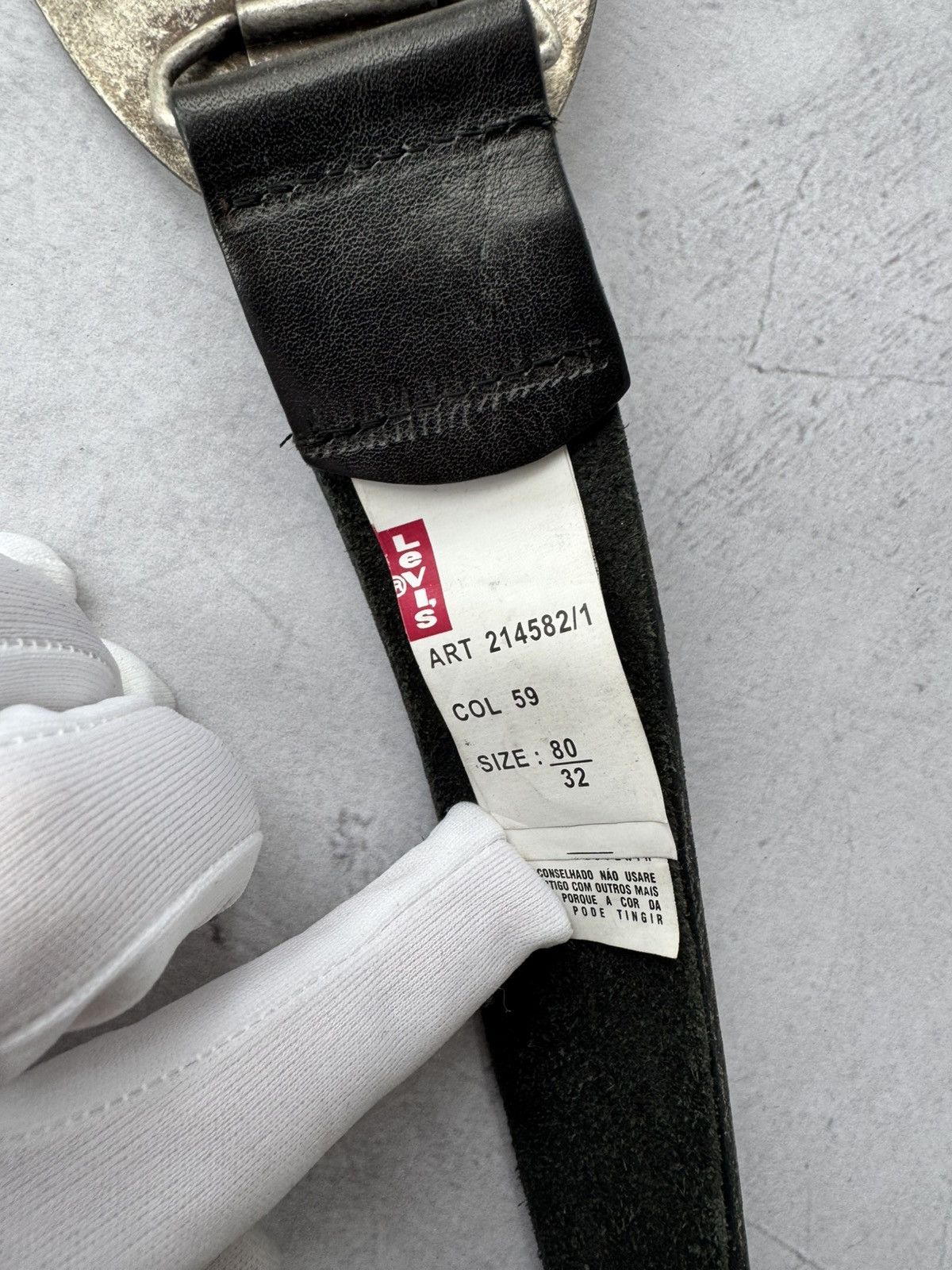 Levi's × Vintage Levi’s Buckle Belt Leather Vintage Size ONE SIZE - 6 Thumbnail