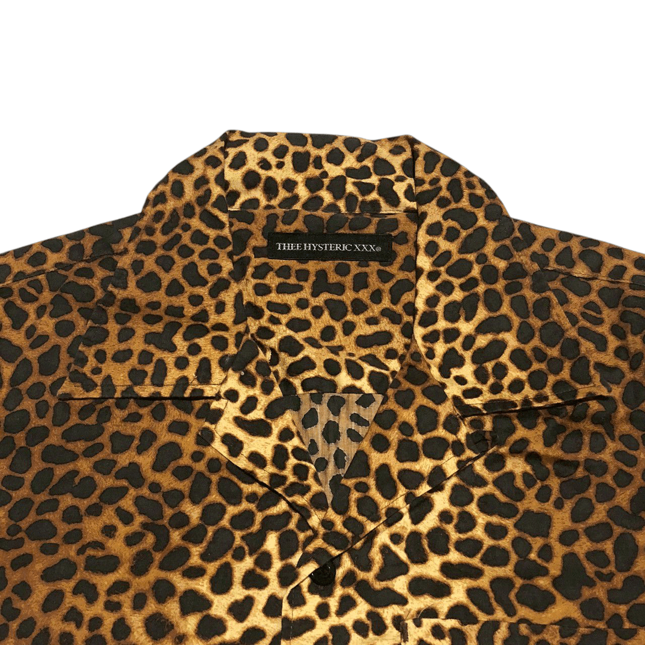 Hysteric Glamour Thee Hysteric XXX Leopard Print Silk-Blend Open Collar Shirt Size US S / EU 44-46 / 1 - 2 Thumbnail