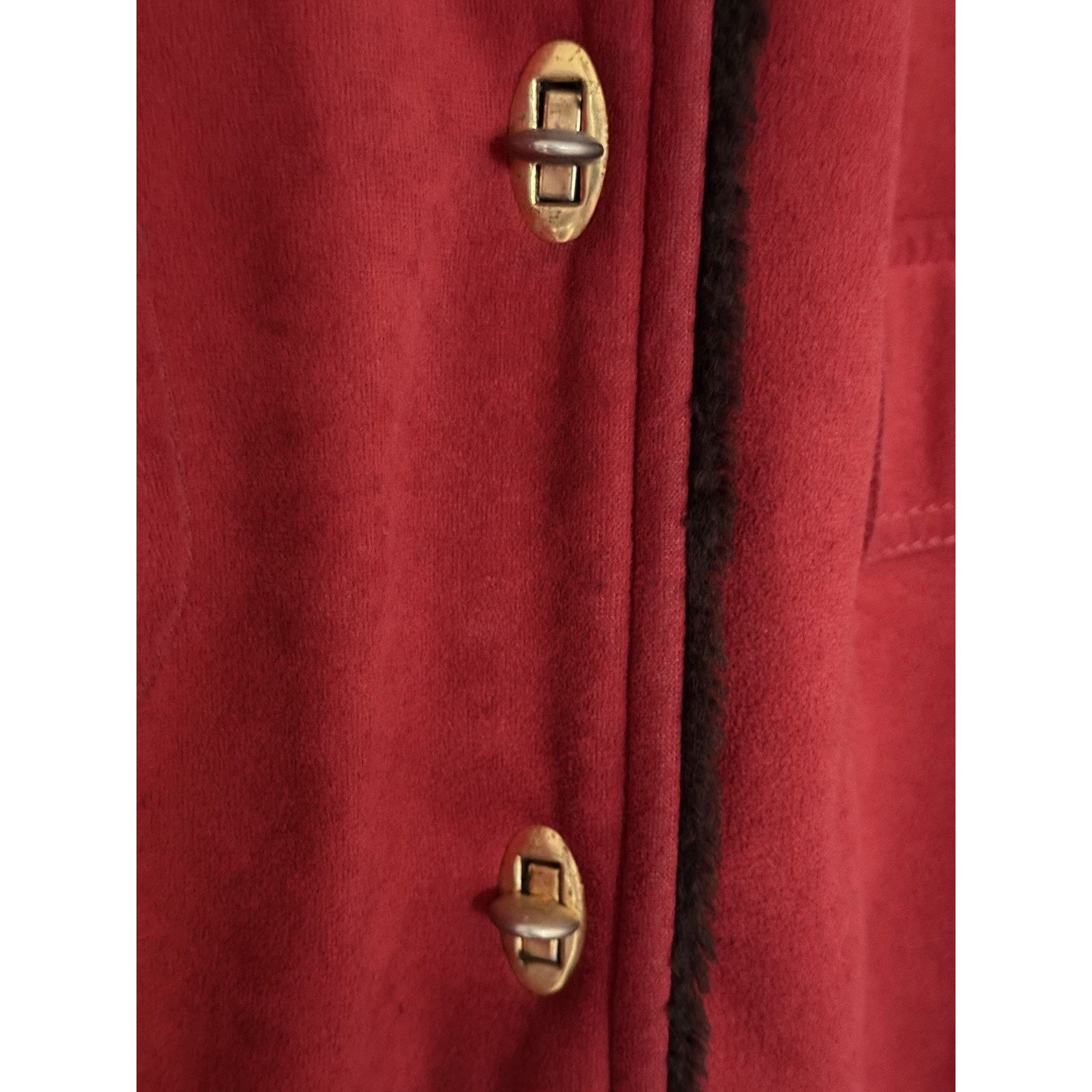 Other Vintage Forecaster Womens Jacket SZ 11/12 Maroon Fur Lined Size XL / US 12-14 / IT 48-50 - 5 Thumbnail