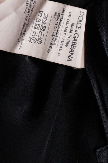 Dolce & Gabbana Dolce & Gabbana, Silk black shirt with round neck Size US M / EU 48-50 / 2 - 6 Thumbnail
