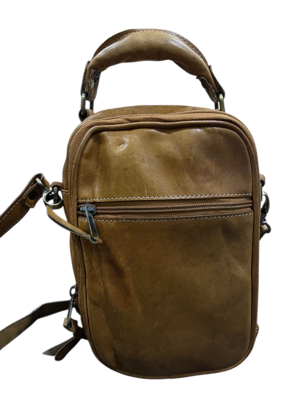 Japanese Brand Vintage cross body bag leather baseball glove leather Size ONE SIZE - 5 Thumbnail
