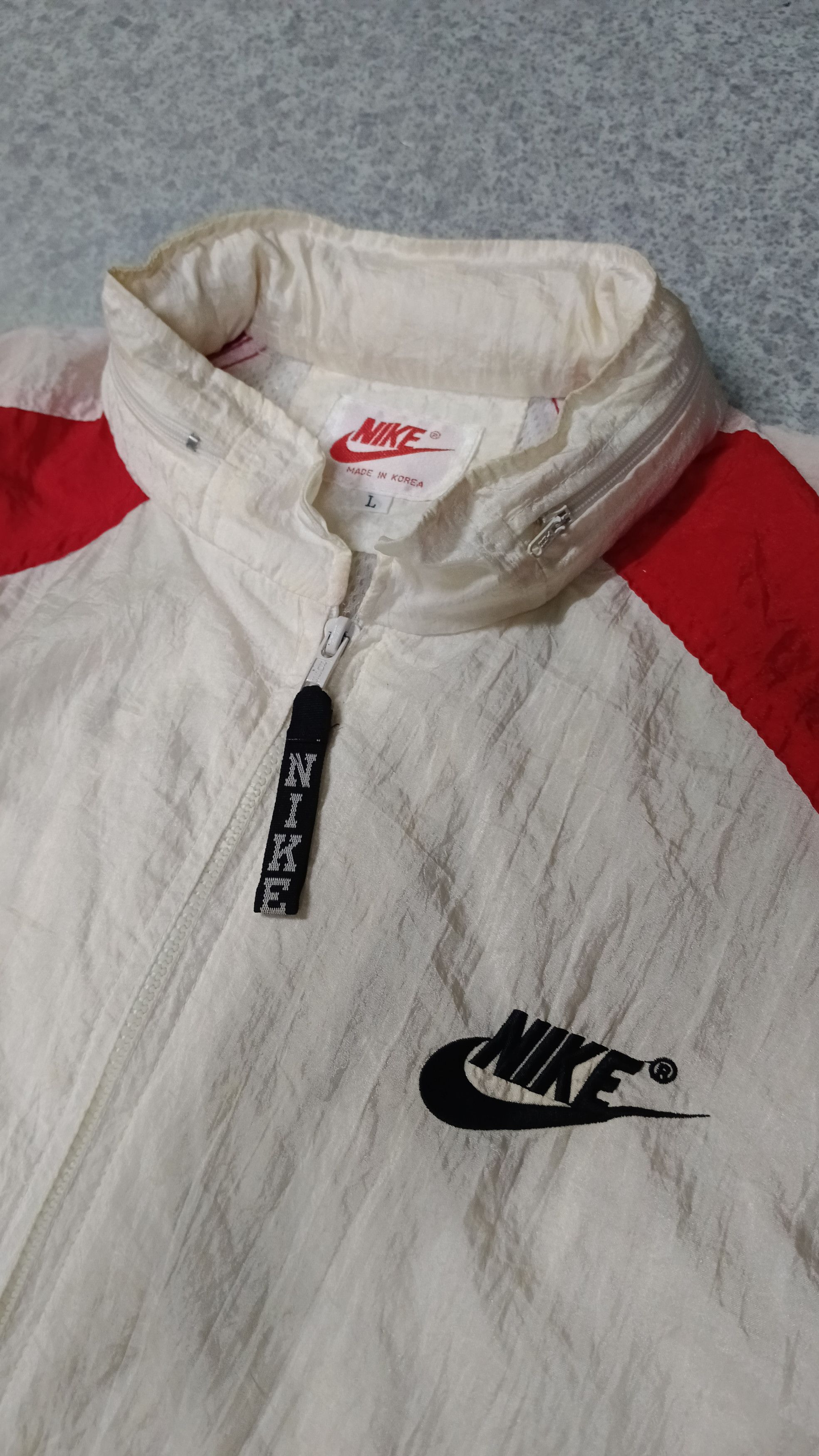 Nike × Vintage Vintage Nike Distressed Windbreaker Size US L / EU 52-54 / 3 - 3 Thumbnail
