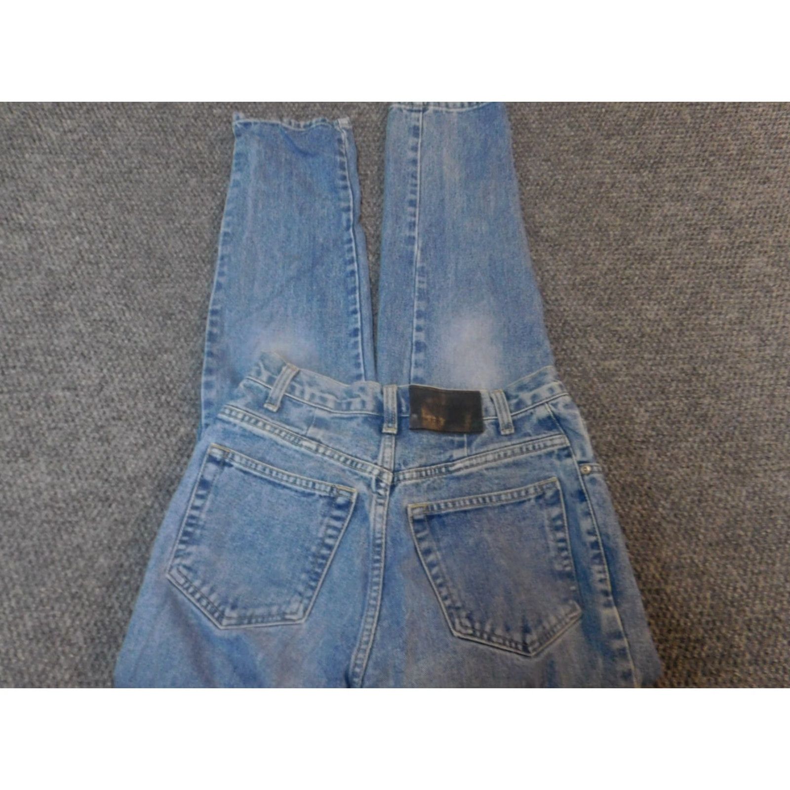 Vintage New York and Company Jeans Womens 6 Blue Straight Denim Classic Jeans Womens Regular Inseam 29 in Stretch Pockets Zipper blue Blue Size 28" / US 6 / IT 42 - 6 Thumbnail