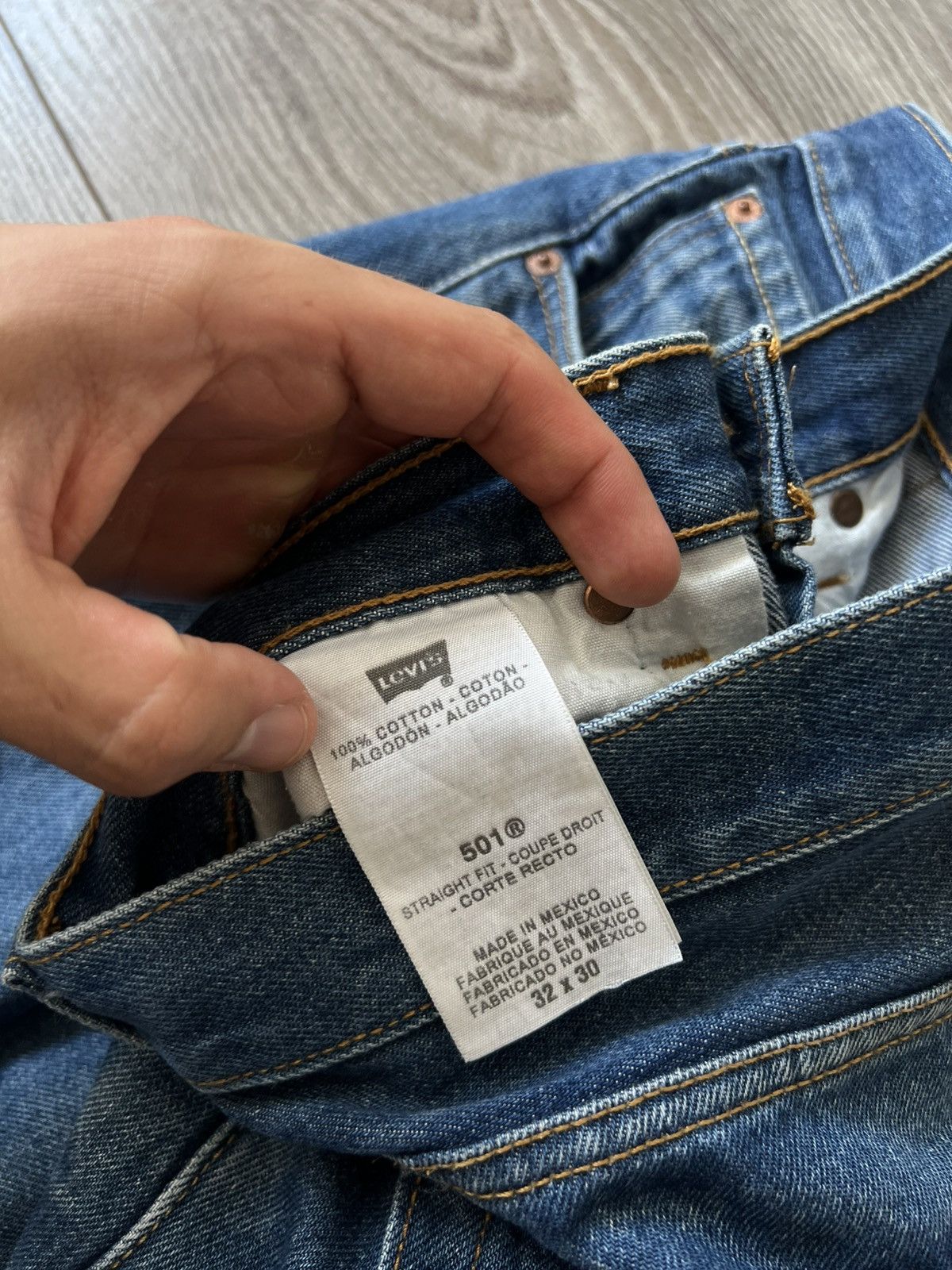 Levi's Vintage Clothing Rare Vintage Levis 501 Blue Denim Salvage Mexico Jeans Size US 32 / EU 48 - 13 Thumbnail