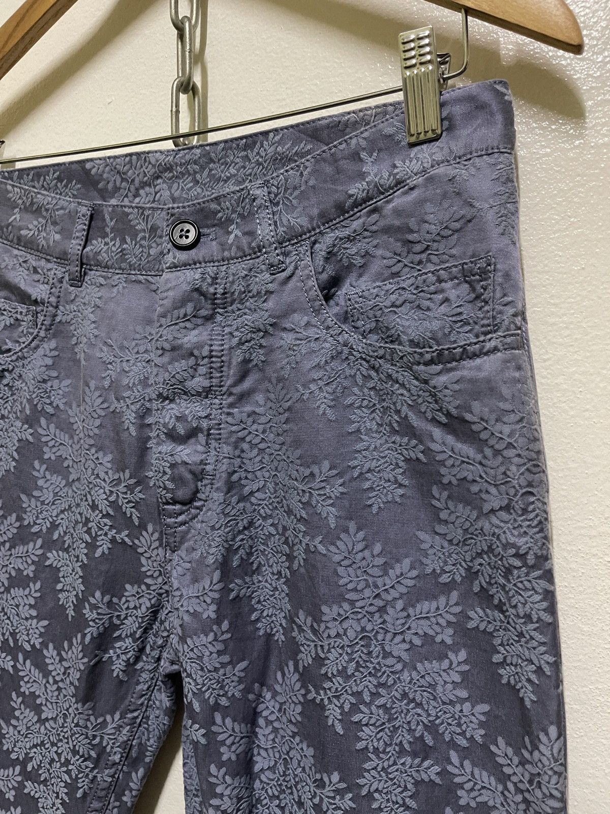 Ann Demeulemeester Ann Demeulemeester Embroidery Floral Pattern Pants Size US 30 / EU 46 - 5 Thumbnail