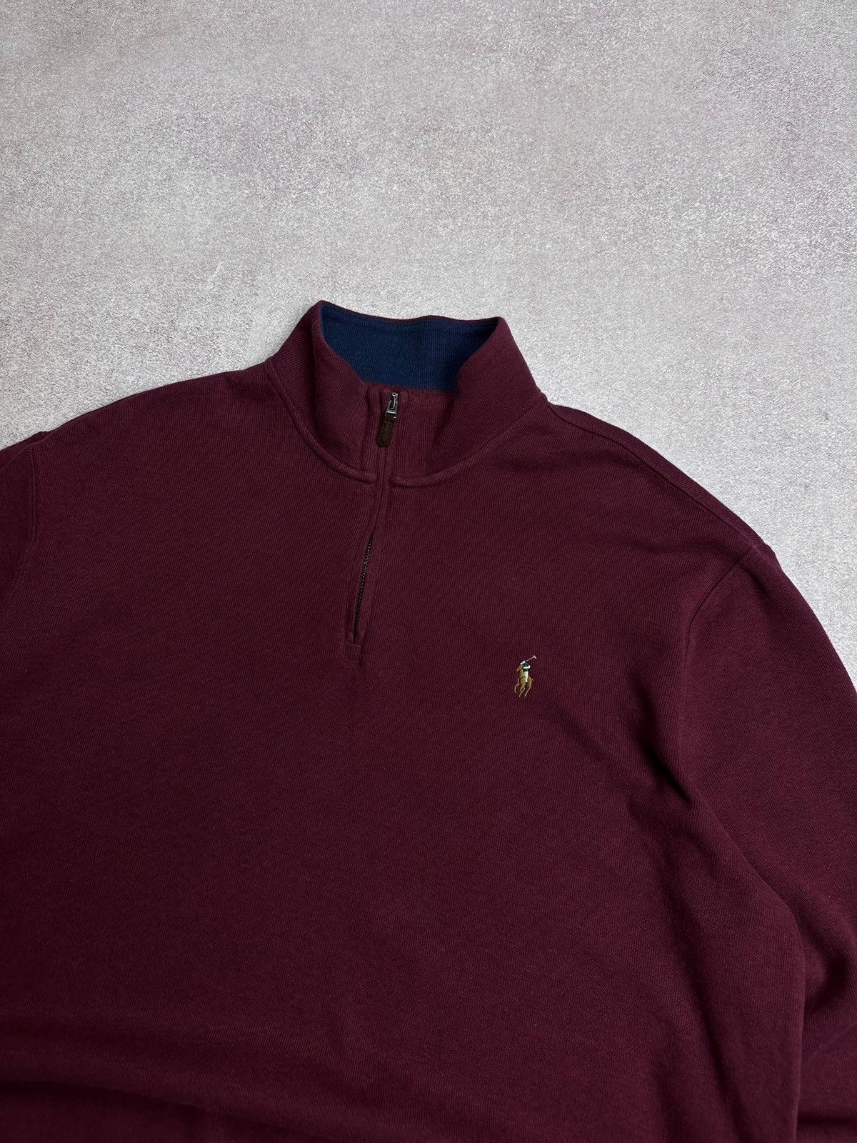 Polo Ralph Lauren Vintage Polo Ralph Lauren Quarter Zip Sweater Rare XL Size US XL / EU 56 / 4 - 3 Thumbnail