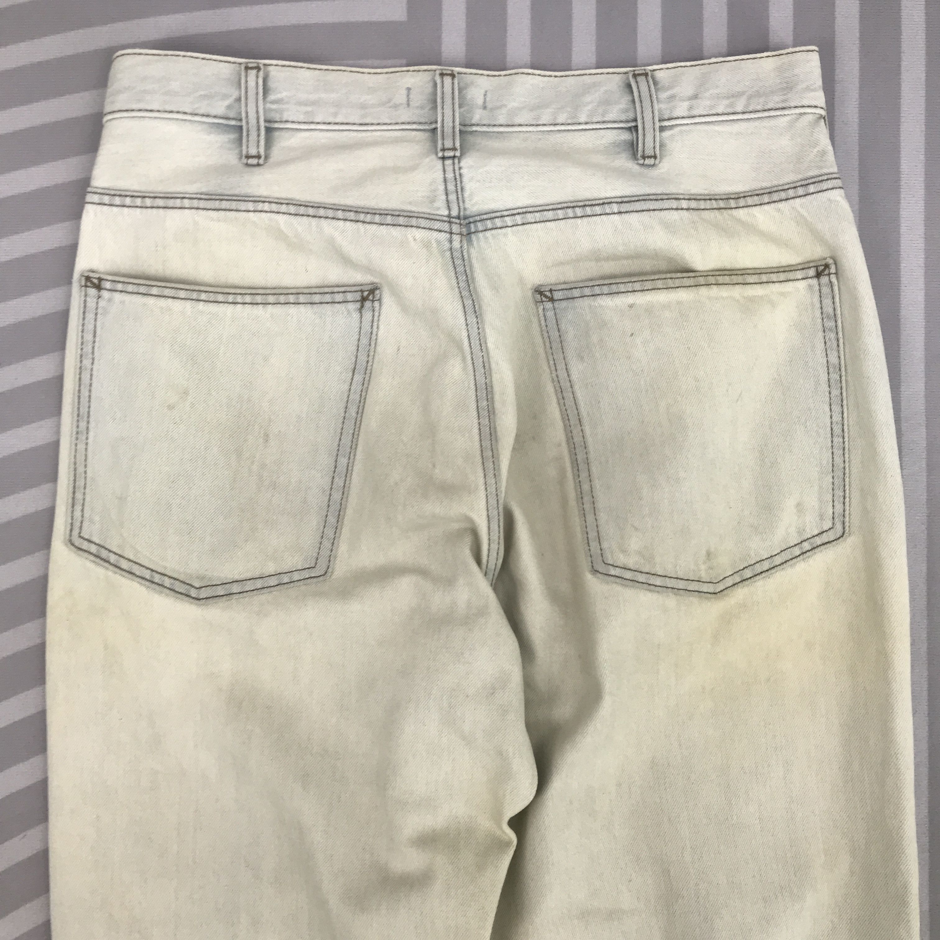 Christophe Lemaire × Uniqlo Vtg Lemaire x Uniqlo Distressed Denim light wash design Size US 30 / EU 46 - 6 Thumbnail
